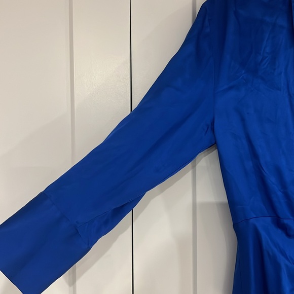 Zara bloggers favorite silk wrap dress large - Picture 5 of 8